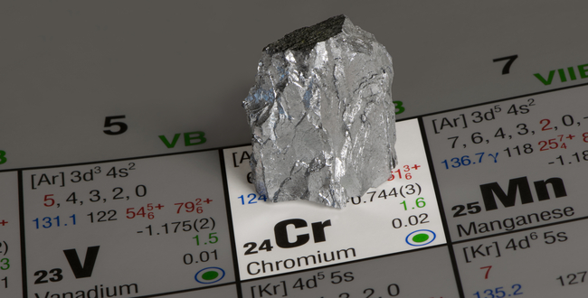 クロミウムは生きていくために必要な必須ミネラル