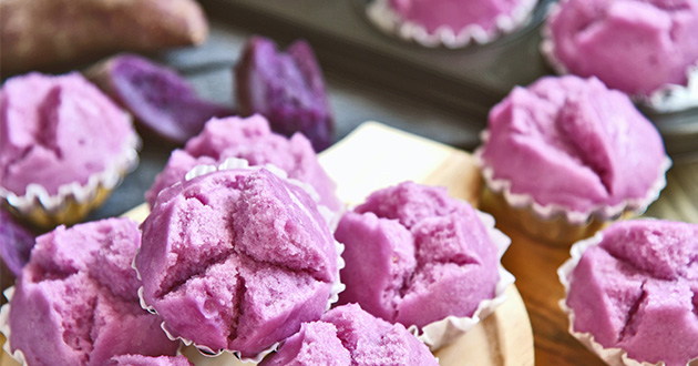 紫芋のデザート
