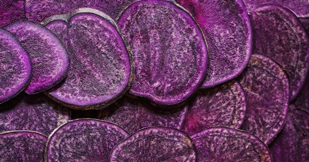 紫芋にはアントシアニンが豊富