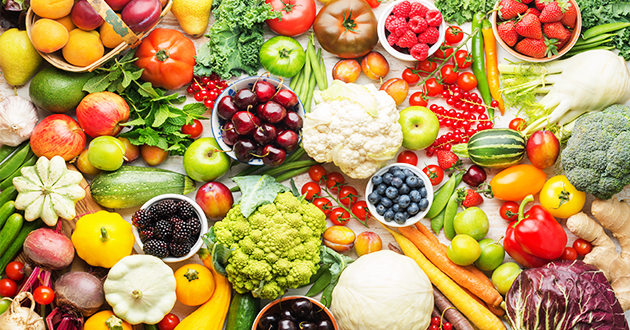 野菜やフルーツにはビタミン、ミネラル、抗酸化物質が沢山含まれている
